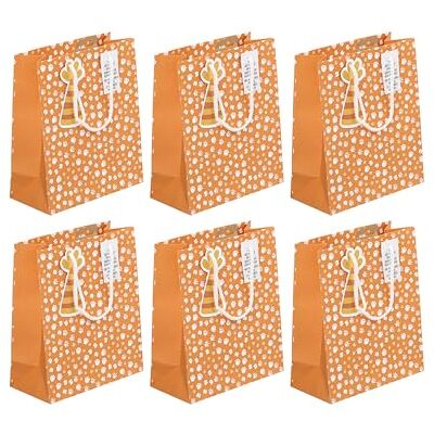 Eurowrap Juego de 6 bolsas de regalo kraft blancas, tamaño mediano, 21,5 x 10,2 x 25,3 cm, 210 g, diseño de Safari préstamos, embalaje de regalo, ideal para: libro, juego, pequeños Eurowrap Juego de 6 bolsas de regalo kraft blancas, tamaño mediano, 21,5 x 10,2 x 25,3 cm, 210 g, diseño de Safari préstamos, embalaje de regalo, ideal para: libro, juego, pequeños