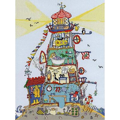 Bothy Threads Kit de punto de cruz (26 x 35 cm), diseño de faro Bothy Threads Kit de punto de cruz (26 x 35 cm), diseño de faro