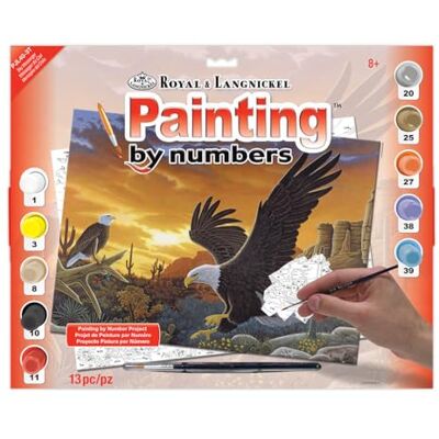 Royal & Langnickel Royal Brush, Materiales sintéticos, Multicolor, Junior Grande Pintura por número Kit 15.25-Inch X 11.25-inchsky Messenger Royal & Langnickel Royal Brush, Materiales sintéticos, Multicolor, Junior Grande Pintura por número Kit 15.25-Inch X 11.25-inchsky Messenger