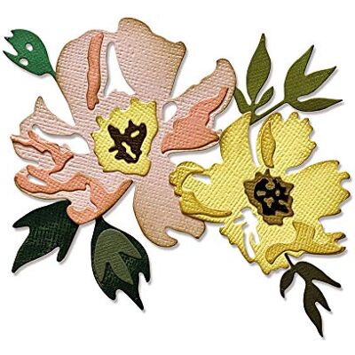 Sizzix Troquel Thinlits diseño de flores #1 por Tim Holtz 7 unidades Sizzix Troquel Thinlits diseño de flores #1 por Tim Holtz 7 unidades