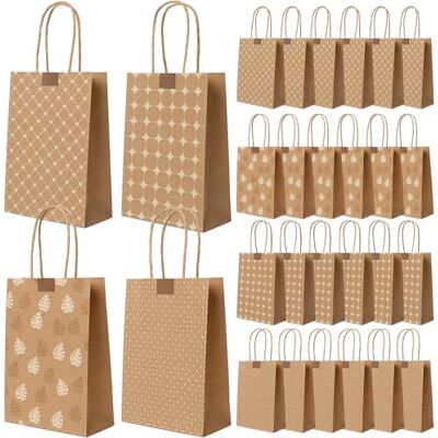 Romon Bolsas de Papel, Bolsas Papel Kraft de 24 piezas con 24 Pegatinas Para bolsas de papel kraft, Bolsas chuches cumpleaños, bolsas para bodas, etc. Romon Bolsas de Papel, Bolsas Papel Kraft de 24 piezas con 24 Pegatinas Para bolsas de papel kraft, Bolsas chuches cumpleaños, bolsas para bodas, etc.