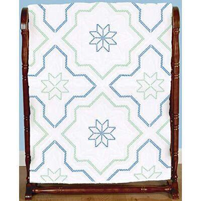 ART Bloques de edredón 18 x 18 W INTRL Star, 50/50 algodón/poliéster, blanco, talla única ART Bloques de edredón 18 x 18 W INTRL Star, 50/50 algodón/poliéster, blanco, talla única