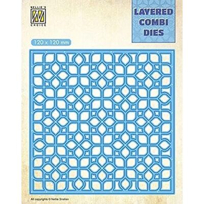 Nellie's Choice Layer Flores-Forma Geométrica-12 x 12 cm Capas-Troquel de Corte para Tarjetas, Scrapbooking, Manualidades, DIY, Azul, 120x120mm Nellie's Choice Layer Flores-Forma Geométrica-12 x 12 cm Capas-Troquel de Corte para Tarjetas, Scrapbooking, Manualidades, DIY, Azul, 120x120mm