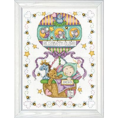 Design Works Crafts Design Works Juego de Punto de Cruz, diseño de Globo, Multicolor Design Works Crafts Design Works Juego de Punto de Cruz, diseño de Globo, Multicolor