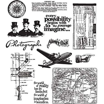 Stampers Anonymous Tim Holtz Warehouse District Sello de Goma, Espuma, 17,8 x 0,6 cm Stampers Anonymous Tim Holtz Warehouse District Sello de Goma, Espuma, 17,8 x 0,6 cm