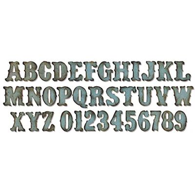 Sizzix Bigz XL Alfabeto Troquel Mercado de la vendimia Sizzix Bigz XL Alfabeto Troquel Mercado de la vendimia