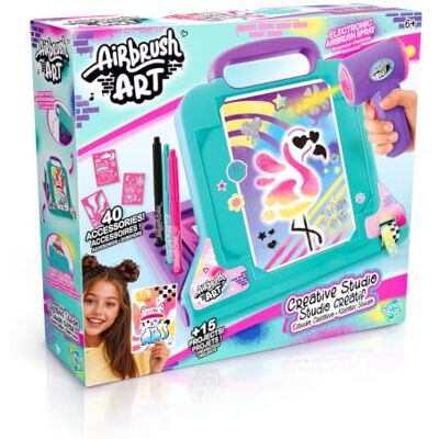 Canal Toys Airbrush Art Estudio Creativo 6+ Personaliza tus 10 pósters con tus rotuladores electrónicos Juguete de ocio creativo Canal Toys Airbrush Art Estudio Creativo 6+ Personaliza tus 10 pósters con tus rotuladores electrónicos Juguete de ocio creativo