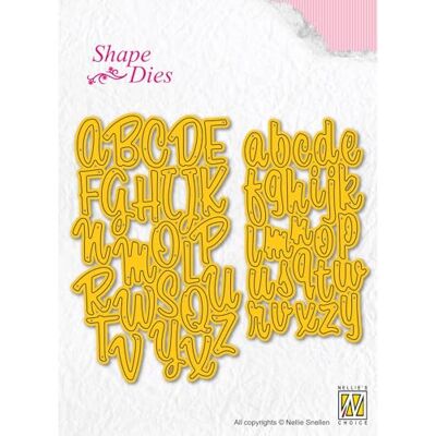 Nellie's Choice Alfabeto-Letras-52 Troqueles-5,9 Hacer Tarjetas, Navidad, Scrapbooking, Manualidades, DIY, Amarillo, 4,3 x 7,7/5,9 x 9,3 cm Nellie's Choice Alfabeto-Letras-52 Troqueles-5,9 Hacer Tarjetas, Navidad, Scrapbooking, Manualidades, DIY, Amarillo, 4,3 x 7,7/5,9 x 9,3 cm