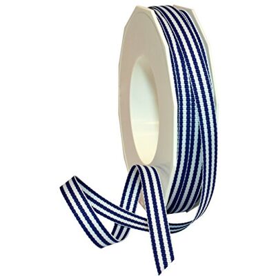 Morex Grosgrain Stripes Ribbon, 3/8" by 20 yd, Royal Blue Morex Grosgrain Stripes Ribbon, 3/8" by 20 yd, Royal Blue