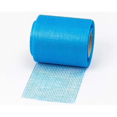 Mopec Azul Cielo Cinta de Rejilla plástica Ancho 80mm Rollo de 25metros, Normal Mopec Azul Cielo Cinta de Rejilla plástica Ancho 80mm Rollo de 25metros, Normal