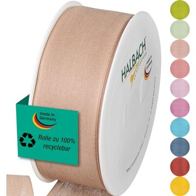 Halbach Seidenbänder Cinta de regalo Ancho 40 mm Longitud 25 m Cinta de lazo fabricada en Alemania Cintas de regalo en variedad de colores y anchos, perfecta para envolver y decorar, color: Halbach Seidenbänder Cinta de regalo Ancho 40 mm Longitud 25 m Cinta de lazo fabricada en Alemania Cintas de regalo en variedad de colores y anchos, perfecta para envolver y decorar, color: