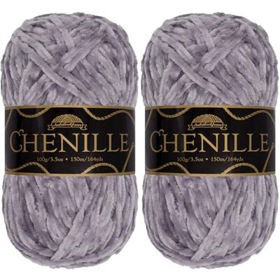 BambooMN JubileeYarn Hilo de chenilla, peso peinado, 100 g/madeja (2 madejas, 104 bígaro) BambooMN JubileeYarn Hilo de chenilla, peso peinado, 100 g/madeja (2 madejas, 104 bígaro)