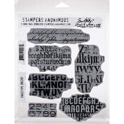 Sellos de Bufero Tipo Desvanecido de Tim Holtz - Sellos de Goma Sellos de Bufero Tipo Desvanecido de Tim Holtz - Sellos de Goma