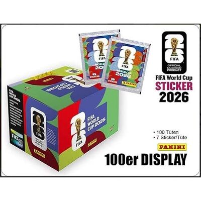 Panini Books FIFA WC 26 Caja de pegatinas (100 unidades) Panini Books FIFA WC 26 Caja de pegatinas (100 unidades)