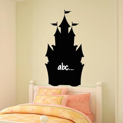 Ambiance Sticker Ambiance Adhesivo decorativo para pared, diseño de castillo, 180 x 95 cm, color negro Ambiance Sticker Ambiance Adhesivo decorativo para pared, diseño de castillo, 180 x 95 cm, color negro