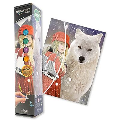 DIAMANTINY Artist 30x40 Wolf 30x40-Attività Crystal Art, Diamond Painting Kit, Lobo, Multicolor, Medium (Nice Group ) DIAMANTINY Artist 30x40 Wolf 30x40-Attività Crystal Art, Diamond Painting Kit, Lobo, Multicolor, Medium (Nice Group )