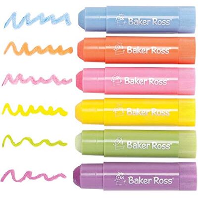 Baker Ross Barras de Pintura Pastel Paquete de 6, Manualidades para Niños () Baker Ross Barras de Pintura Pastel Paquete de 6, Manualidades para Niños ()