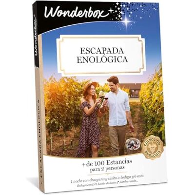 WONDERBOX Caja Regalo Escapada Enológica para 2 Personas WONDERBOX Caja Regalo Escapada Enológica para 2 Personas