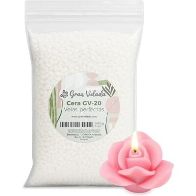 GRAN VELADA – Cera Velas Perfectas GV-20 1kg Cera en Perlas para Hacer Velas Caseras en Moldes Concentrada para Formas y Figuras Decorativas GRAN VELADA – Cera Velas Perfectas GV-20 1kg Cera en Perlas para Hacer Velas Caseras en Moldes Concentrada para Formas y Figuras Decorativas
