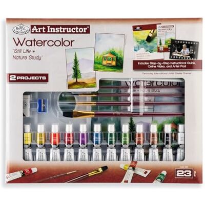 Royal & Langnickel Royal Art Instructor Set PDQ Water Color Arte, Varios, tamaño único Royal & Langnickel Royal Art Instructor Set PDQ Water Color Arte, Varios, tamaño único