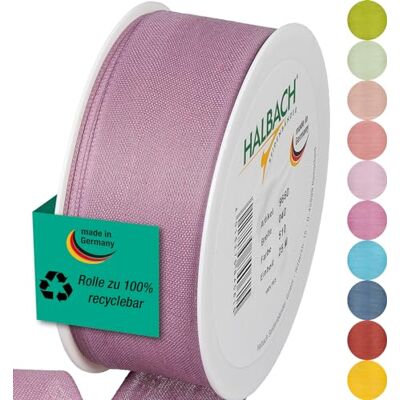 Halbach Seidenbänder Cinta de regalo Ancho 40 mm Longitud 25 m Cinta de lazo fabricada en Alemania Cintas de regalo en variedad de colores y anchos, perfecta para envolver y decorar, color: Halbach Seidenbänder Cinta de regalo Ancho 40 mm Longitud 25 m Cinta de lazo fabricada en Alemania Cintas de regalo en variedad de colores y anchos, perfecta para envolver y decorar, color: