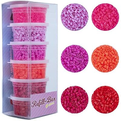 La Manuli Cuentas para Planchar Rojo 3000 Piezas Fuse Beads Midi 5mm para DIY Manualidades Manualidad La Manuli Cuentas para Planchar Rojo 3000 Piezas Fuse Beads Midi 5mm para DIY Manualidades Manualidad