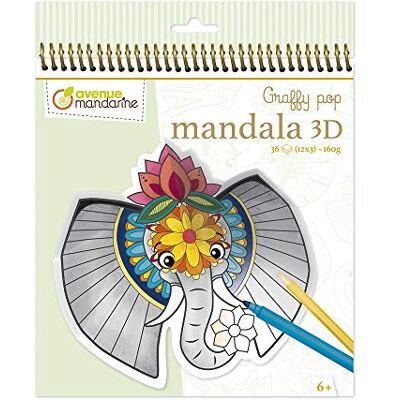 Avenue Mandarine My Mandarine- Graffy Mandala 3D, Avenue Mandarine My Mandarine- Graffy Mandala 3D,