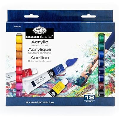 Royal & Langnickel Pintura acrílica (21 ml, 18 unidades), multicolor Royal & Langnickel Pintura acrílica (21 ml, 18 unidades), multicolor