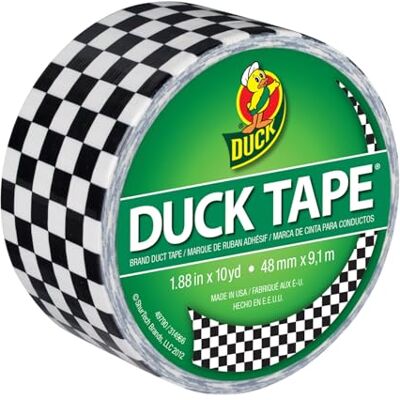Duck Shurtech Cinta Adhesiva de 4,7 cm x 9 m, con decoración de damero, Multicolor Duck Shurtech Cinta Adhesiva de 4,7 cm x 9 m, con decoración de damero, Multicolor