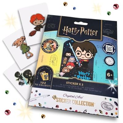 ART Pack de pegatinas de Harry Potter 3 pegatinas de diamantes DIY ART Pack de pegatinas de Harry Potter 3 pegatinas de diamantes DIY