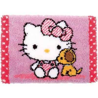 Vervaco Kit Alfombra Gancho De Pestillo Alfombras De Habitacion HELLO KITTY CON PERRO DIY Manualidades Adultos Set Creativo Regalo Bordado Kit Principiantes ca. 55 x 38 cm Latch Hook Embroidery Vervaco Kit Alfombra Gancho De Pestillo Alfombras De Habitacion HELLO KITTY CON PERRO DIY Manualidades Adultos Set Creativo Regalo Bordado Kit Principiantes ca. 55 x 38 cm Latch Hook Embroidery