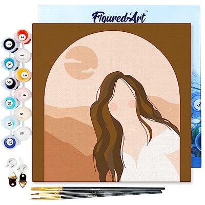 ART Mini Pintar por Números 20x20cm con marco para Adultos Mujer y Arcade Manualidades con pintura acrílica Kit Cuadro DIY completo ART Mini Pintar por Números 20x20cm con marco para Adultos Mujer y Arcade Manualidades con pintura acrílica Kit Cuadro DIY completo