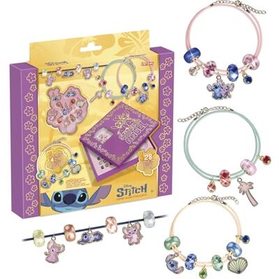 Lansay DISNEY STITCH – SET DE JOYAS BRILLANTES Kit DIY infantil con cuentas brillantes, charms, e instrucciones para crear hasta 4 pulseras personalizadas Regalo para niñas a partir de 6 años Lansay DISNEY STITCH – SET DE JOYAS BRILLANTES Kit DIY infantil con cuentas brillantes, charms, e instrucciones para crear hasta 4 pulseras personalizadas Regalo para niñas a partir de 6 años