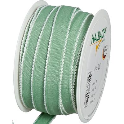 Halbach Seidenbänder Cinta decorativa de aspecto de algodón con borde de arco, ancho: 15 mm, longitud: 25 m, cinta para decorar y decorar regalos y ocasiones festivas, cinta decorativa, color: Halbach Seidenbänder Cinta decorativa de aspecto de algodón con borde de arco, ancho: 15 mm, longitud: 25 m, cinta para decorar y decorar regalos y ocasiones festivas, cinta decorativa, color: