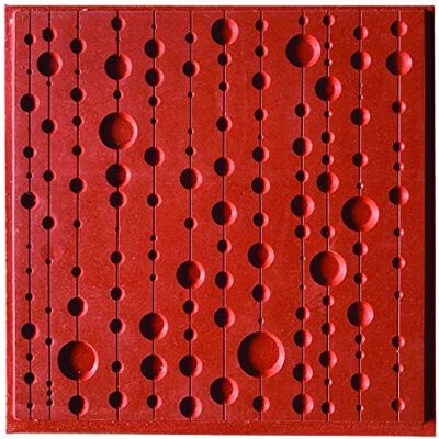 Cernit Placa de Textura, Rojo, Único Cernit Placa de Textura, Rojo, Único