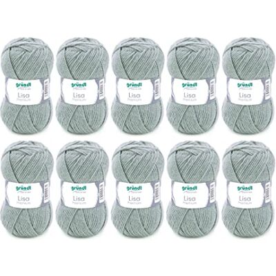 Gründl Vlna 760 - Hilo acrílico, 10 unidades, Burdeos - Hilo Gründl Vlna 760 - Hilo acrílico, 10 unidades, Burdeos - Hilo