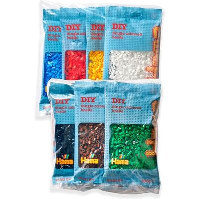 Hama Cuentas para planchar 7 bolsas de 1000 cuentas: colores n.º 207-01, 03, 05, 09, 10, 12, 18 Mosaik-Deko Art & Manualidades para niños creativos a partir de 5 años Hama Cuentas para planchar 7 bolsas de 1000 cuentas: colores n.º 207-01, 03, 05, 09, 10, 12, 18 Mosaik-Deko Art & Manualidades para niños creativos a partir de 5 años
