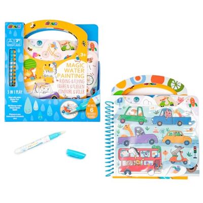 Avenir Juego para colorear Conducir y volar, 3 en 1 Creativo Set con juegos, pegatinas e imágenes para colorear, DIY, bloque de actividades para niños a partir de 3 años Avenir Juego para colorear Conducir y volar, 3 en 1 Creativo Set con juegos, pegatinas e imágenes para colorear, DIY, bloque de actividades para niños a partir de 3 años