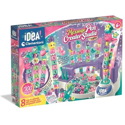Clementoni Laboratorio de bolígrafos con mensaje Personaliza bolígrafos coloridos con cuentas, pegatinas y letras Inspira la imaginación Niños a partir de 6 años Clementoni Laboratorio de bolígrafos con mensaje Personaliza bolígrafos coloridos con cuentas, pegatinas y letras Inspira la imaginación Niños a partir de 6 años