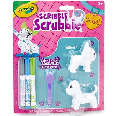 CRAYOLA WASHIMALS Mini Set Perritos para Utilizar con el Set Bañera y 4 Mascotas, para Colorear y darles un Buen baño a Las Mascotas Ideal para Juego y Regalo, Desde 3 años CRAYOLA WASHIMALS Mini Set Perritos para Utilizar con el Set Bañera y 4 Mascotas, para Colorear y darles un Buen baño a Las Mascotas Ideal para Juego y Regalo, Desde 3 años