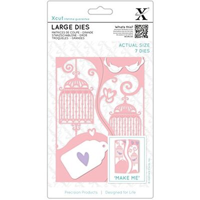 docrafts Xcut Plantillas para Cortar para Manualidades de Alphabet Die, Acero, Plateado, 0.1 x 10.5 x 14.8 cm docrafts Xcut Plantillas para Cortar para Manualidades de Alphabet Die, Acero, Plateado, 0.1 x 10.5 x 14.8 cm