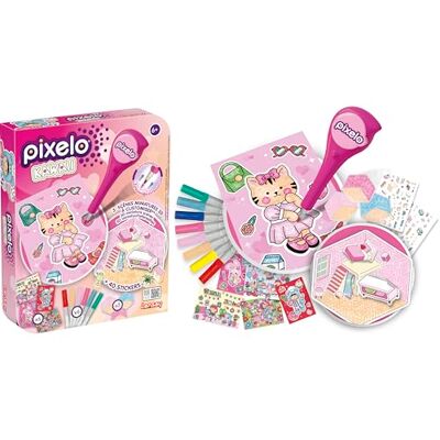 Lansay Pixelo Kawaii Mini Escenas para Colorear con Boli Desde 6 Años Dibujo por Puntos Ilustraciones y Pegatinas Decorativas Incluidas Efectos Visuales Variados Ocio sin Pantallas Lansay Pixelo Kawaii Mini Escenas para Colorear con Boli Desde 6 Años Dibujo por Puntos Ilustraciones y Pegatinas Decorativas Incluidas Efectos Visuales Variados Ocio sin Pantallas