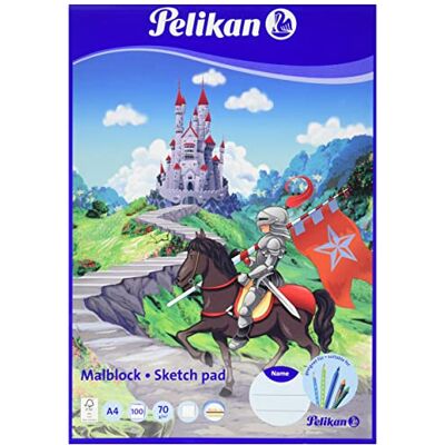 Pelikan 137679 Bloc de Dibujo (4/100, DIN A4, 70 g/m², 100 Hojas) Pelikan 137679 Bloc de Dibujo (4/100, DIN A4, 70 g/m², 100 Hojas)