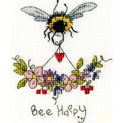 Bothy Threads Kit de punto de cruz, diseño de abeja Bothy Threads Kit de punto de cruz, diseño de abeja
