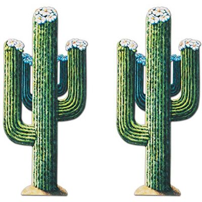 Beistle , 2 Piezas de Cactus articulados, 51 Pulgadas, Papel, Multicolor Beistle , 2 Piezas de Cactus articulados, 51 Pulgadas, Papel, Multicolor