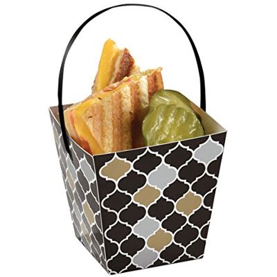 amscan – negro Buffet papel Treat tazas con asa amscan – negro Buffet papel Treat tazas con asa