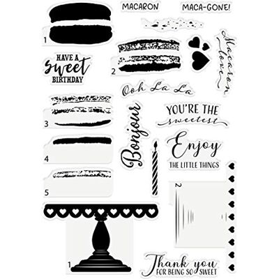 Crafter's Companion Gemini Stamp & Troquel Macarons Maravillosas Crafter's Companion Gemini Stamp & Troquel Macarons Maravillosas