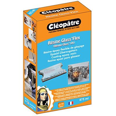 Cléopâtre Cleopatre Glass'Flex Resina epoxi, 875 ml, transparente Cléopâtre Cleopatre Glass'Flex Resina epoxi, 875 ml, transparente