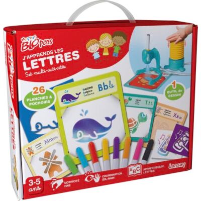 Lansay – MY FIRST BLOPENS – Aprendo las Letras – Set educativo para descubrir el abecedario, reconocer las letras y preparar la escritura – Actividad creativa Niño Niña desde 3 años Lansay – MY FIRST BLOPENS – Aprendo las Letras – Set educativo para descubrir el abecedario, reconocer las letras y preparar la escritura – Actividad creativa Niño Niña desde 3 años