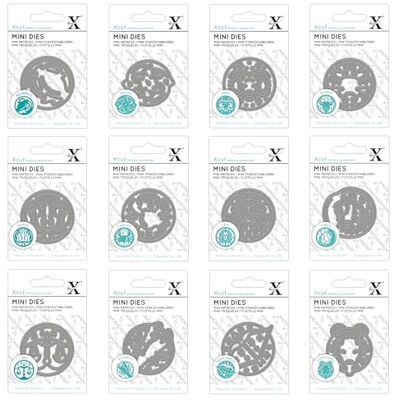 Xcut Juego de 12 mini troqueles de signos del zodiaco, colección de signos astrológicos para tarjetas, artes y manualidades Xcut Juego de 12 mini troqueles de signos del zodiaco, colección de signos astrológicos para tarjetas, artes y manualidades
